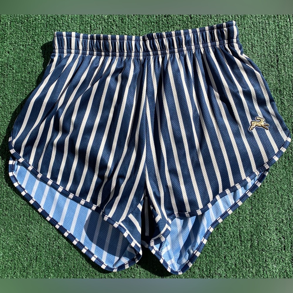 Rare Tracksmith Penn Edition Relay Striped Lined Running Shorts Men's Size Small